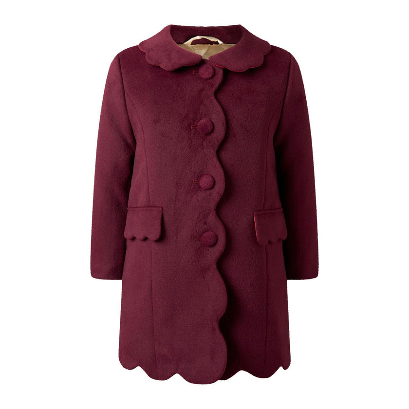 Scalloped Dress Coat