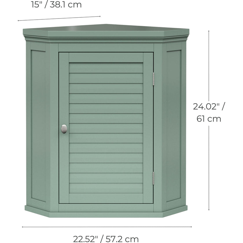 Teamson Home Glancy Corner Wall Cabinet
