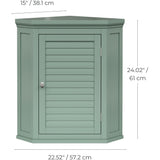 Teamson Home Glancy Corner Wall Cabinet