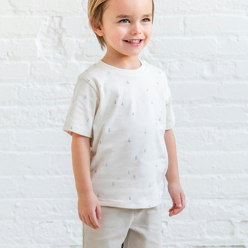 Short Sleeve Crew - Marina / Sea + Dune