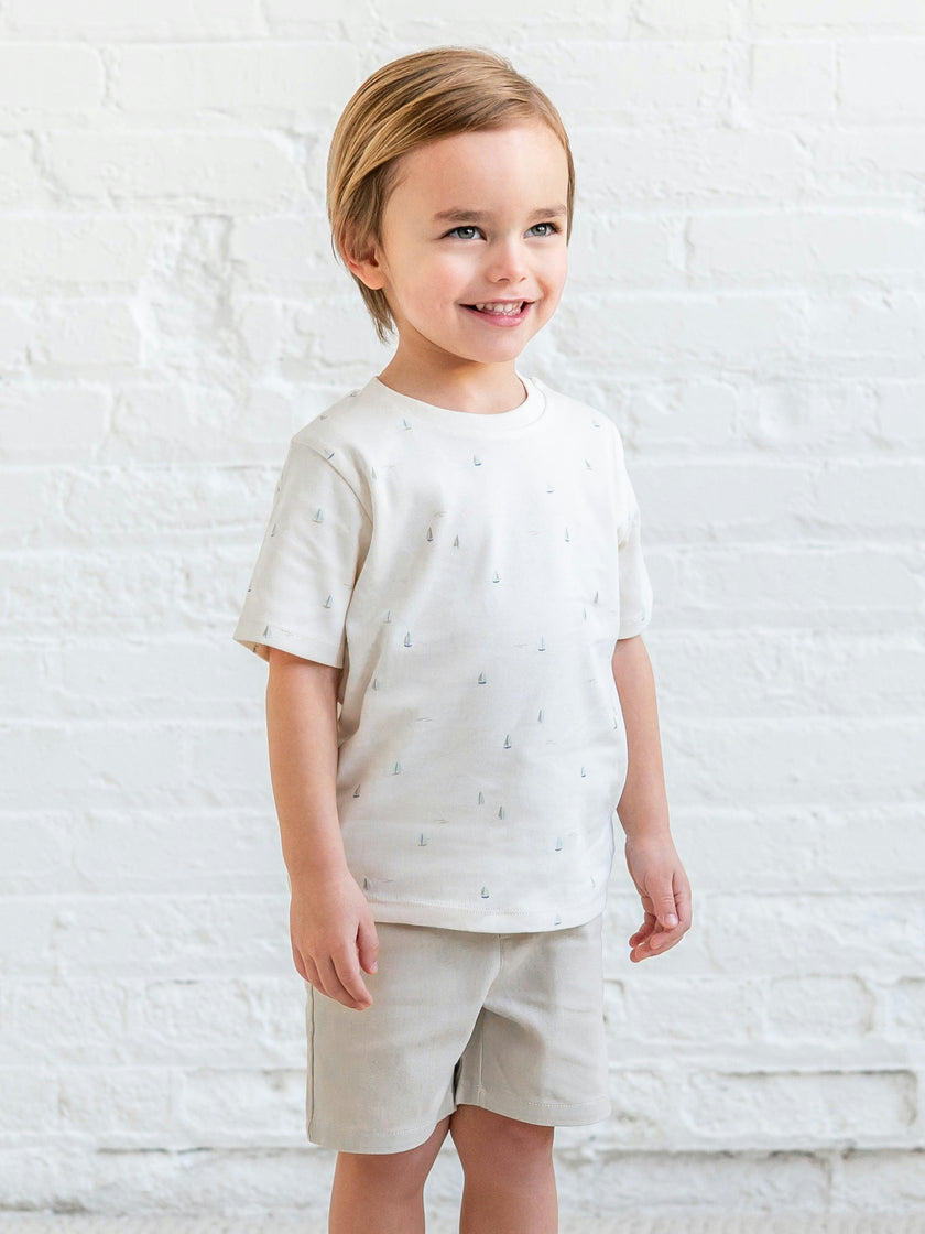 Short Sleeve Crew - Marina / Sea + Dune