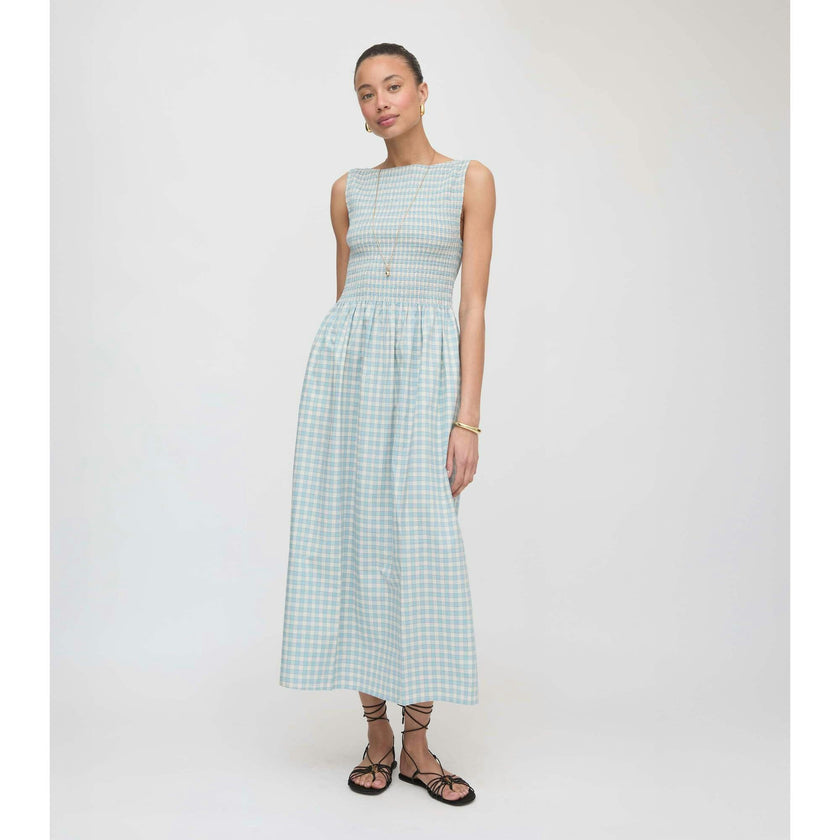 The Cosima Nap Dress - Blue/Red Gingham