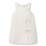 The Sherpa Bow Dress, ivory