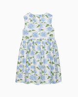 Adelina Summer Dress in Pale Blue Hydrangea