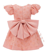 Coral Moneta Floral Bow Dress
