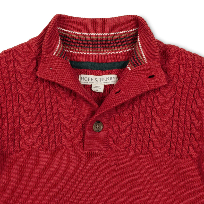Organic Mock Neck Sweater