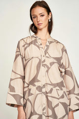 Malmo Dress in Putty Jurassic