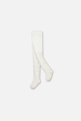 Baby Knit Textured Tights Off-White