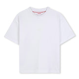 White Logo Short Sleeve T‑Shirt