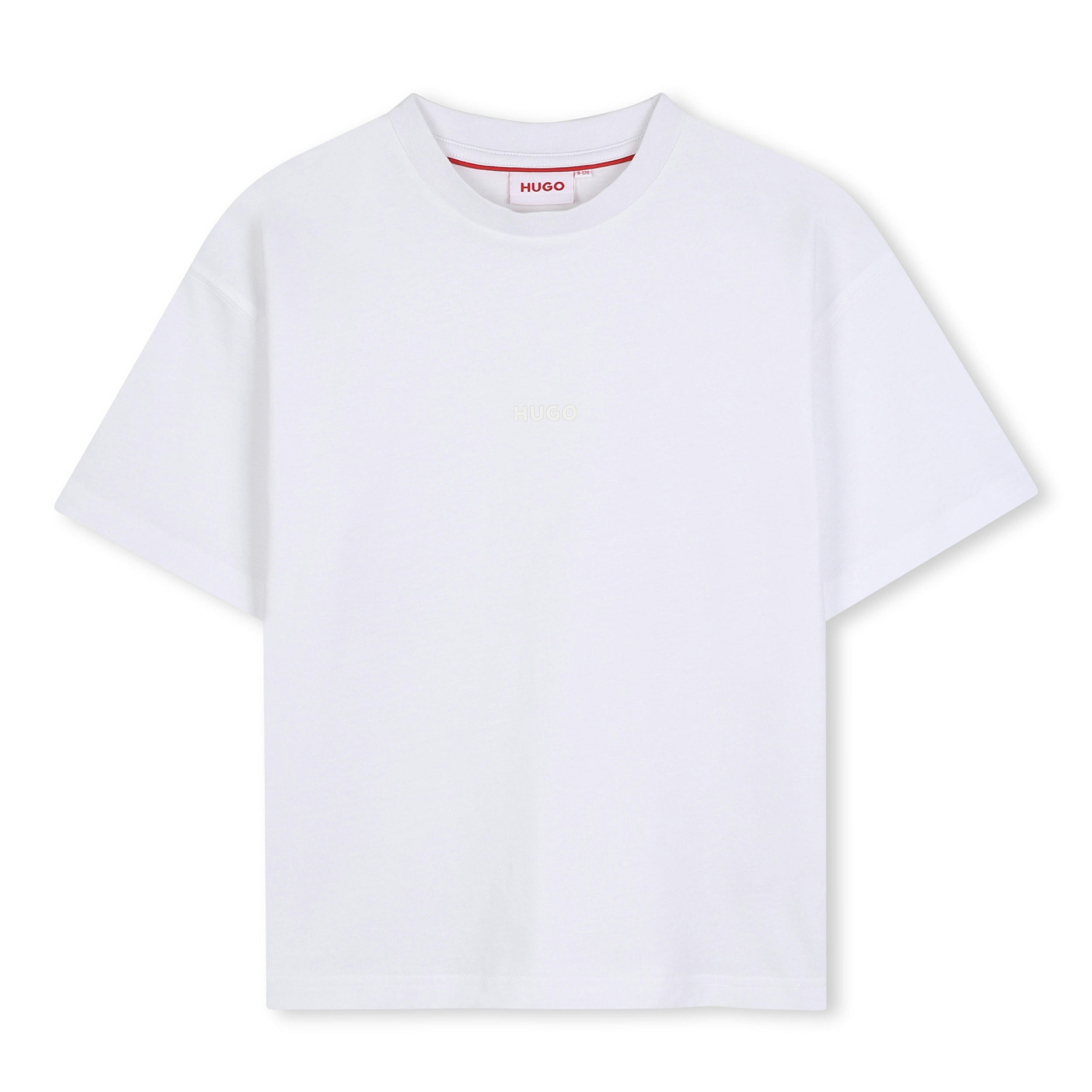 White Logo Short Sleeve T‑Shirt