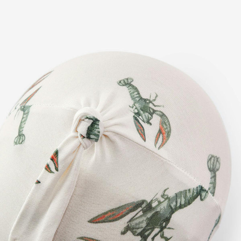 Mint Lobster Luxe Stretch Knotted Beanie Hat