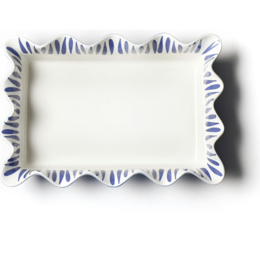 Iris Blue Drop 13 Casserole