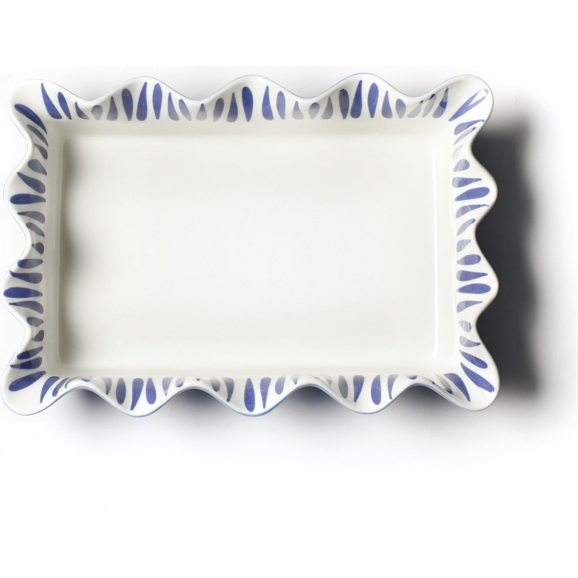 Iris Blue Drop 13 Casserole