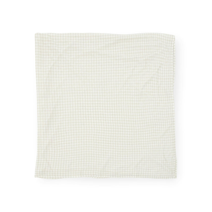 Stretch Knit Swaddle Blanket - Tan Gingham