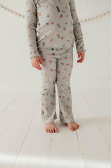 Girls Flare Pants in Botanical