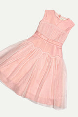 TULLE OVERLAY PARTY DRESS