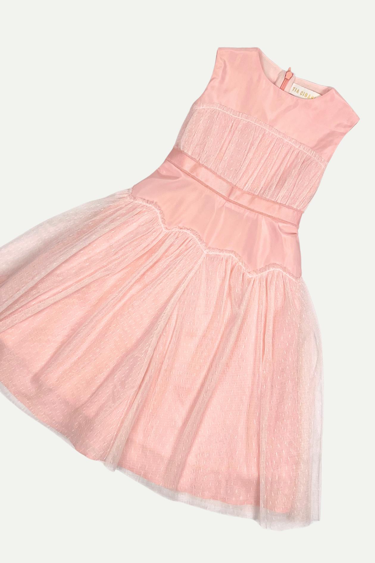 TULLE OVERLAY PARTY DRESS