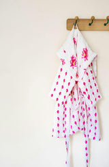 Certified Organic Muslin Reversible Bath Robe