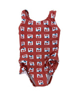 Checked Print Swim Suit