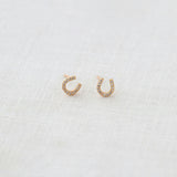 Horseshoe Crystal Stud Earrings