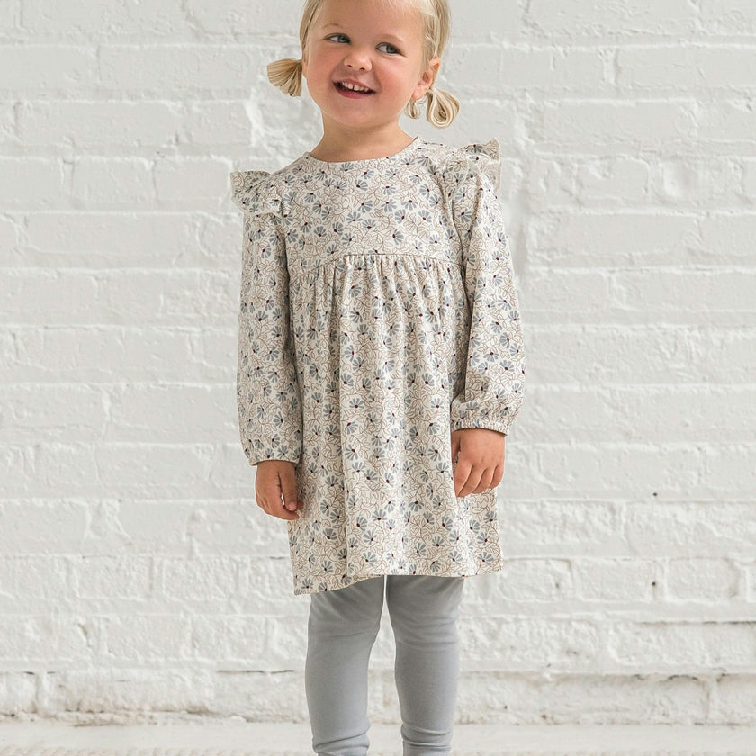 Mika Armhole Ruffle Long Sleeve Dress