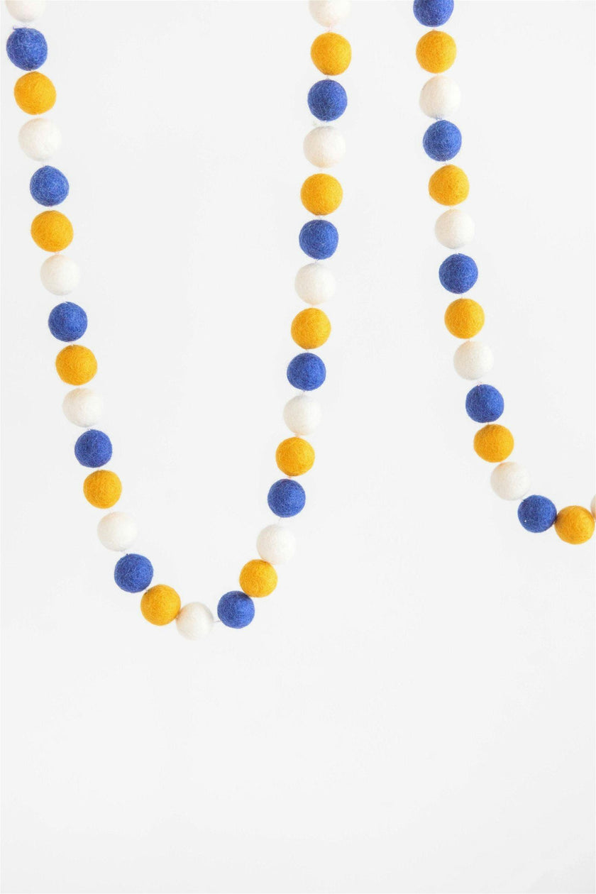 Hanukkah Ball Felt Garland