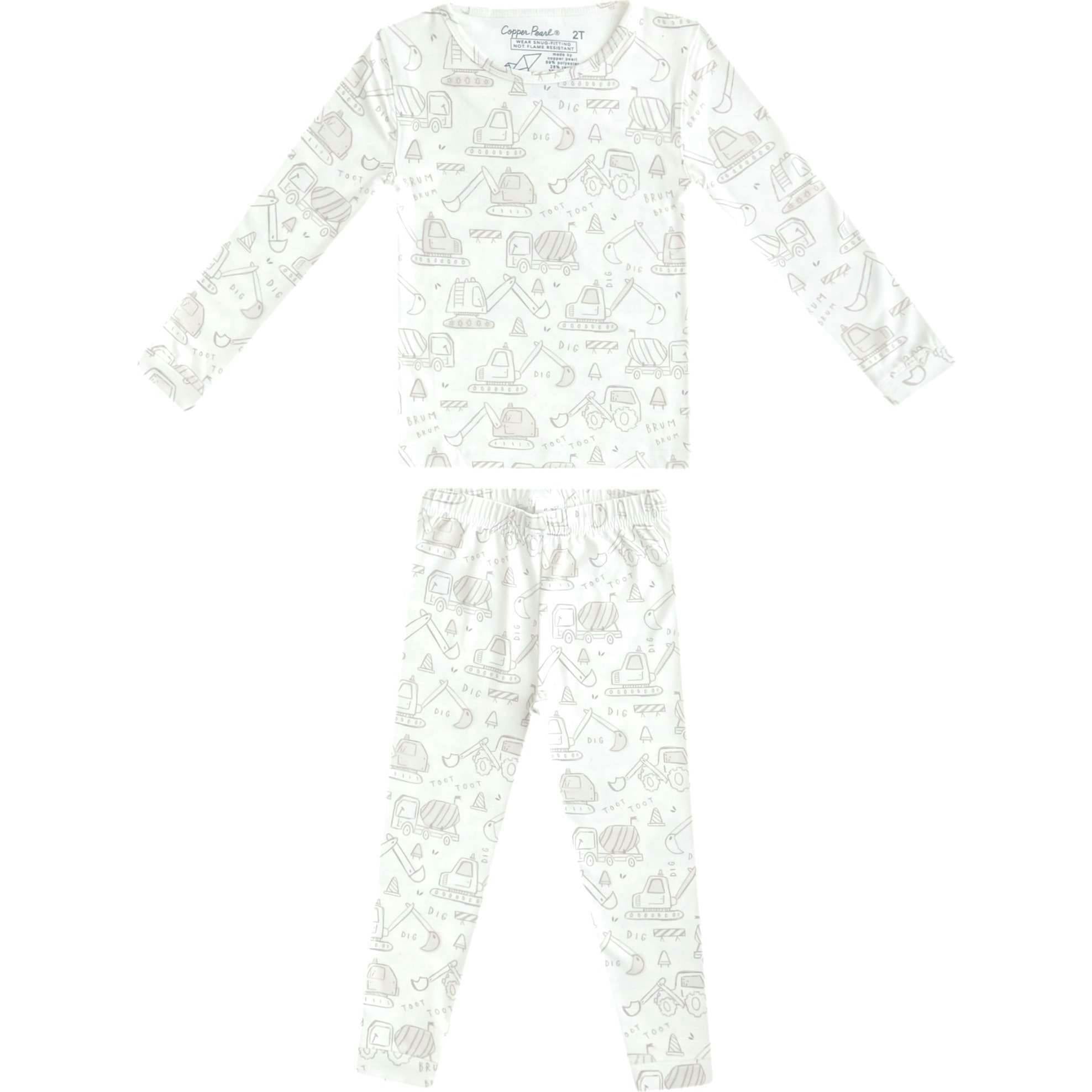 2 Piece Long Sleeve Pajamas, Prints