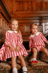 Mini Hawthorn Dress in Candy Cane Stripe
