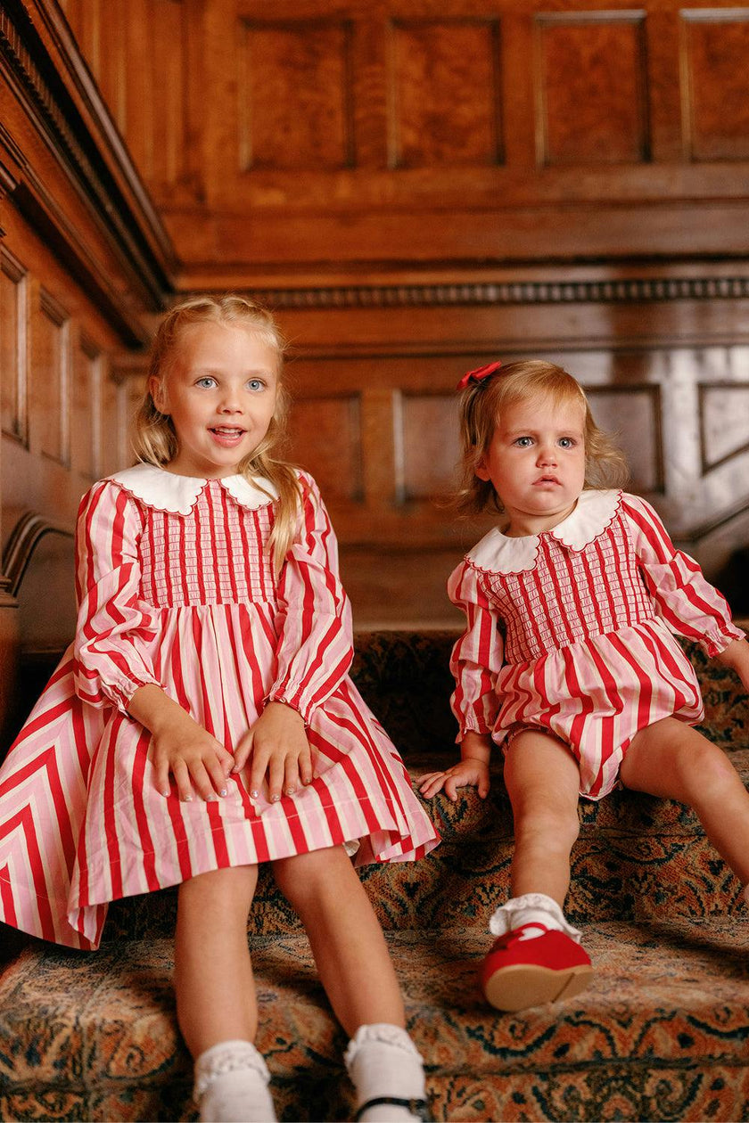 Mini Hawthorn Dress in Candy Cane Stripe