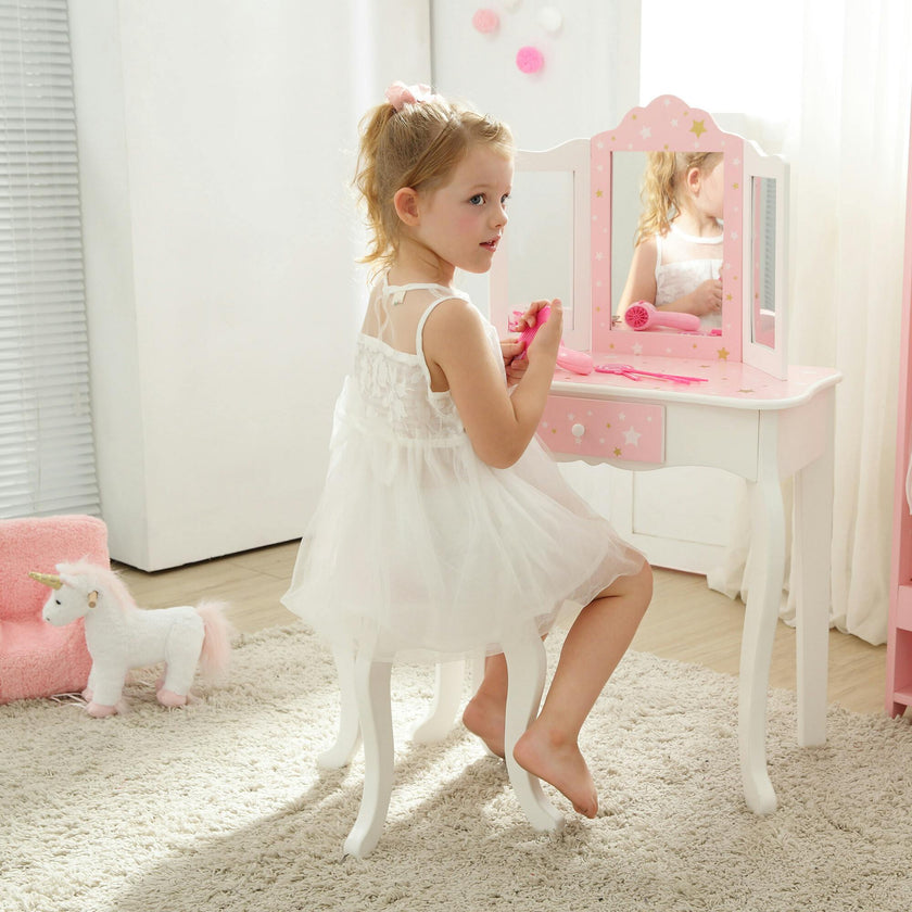 Teamson Kids Wooden Twinkle Star 2-pc. Vanity
