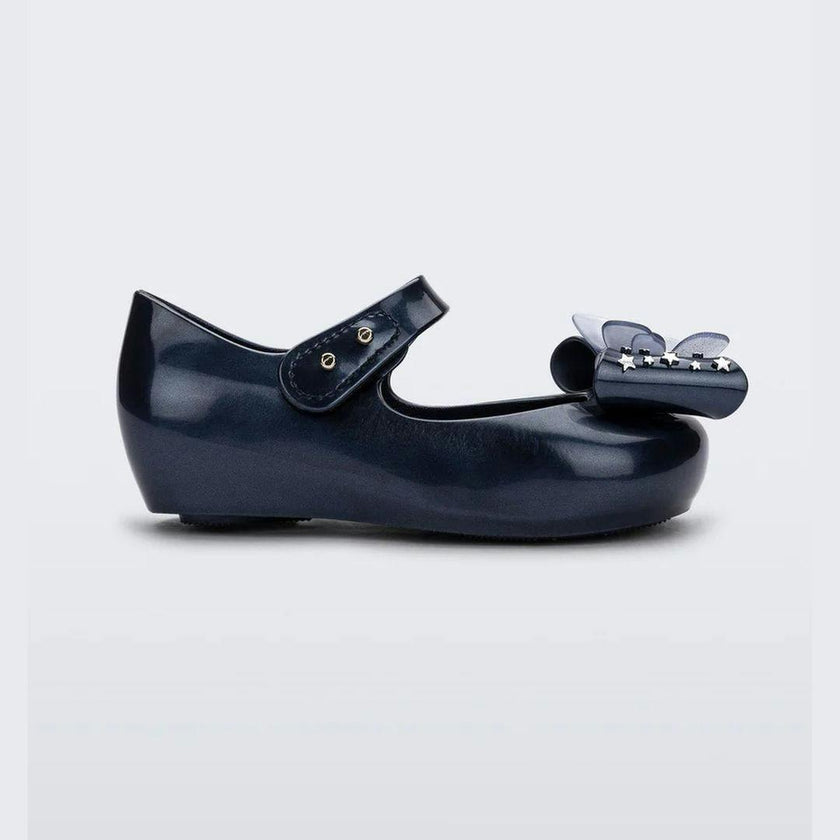 Metallic Blue Ballet Flat
