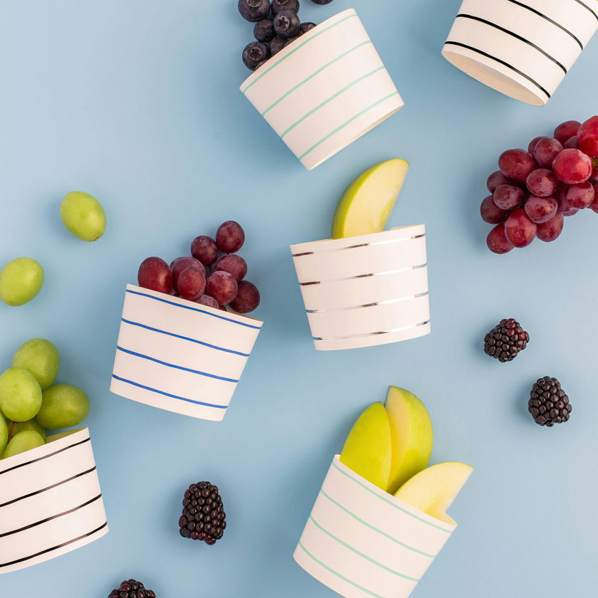 Cool Palette Frenchie Striped Baking Cups