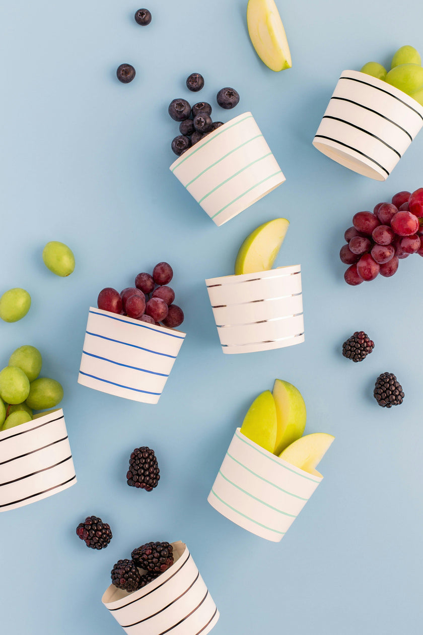 Cool Palette Frenchie Striped Baking Cups
