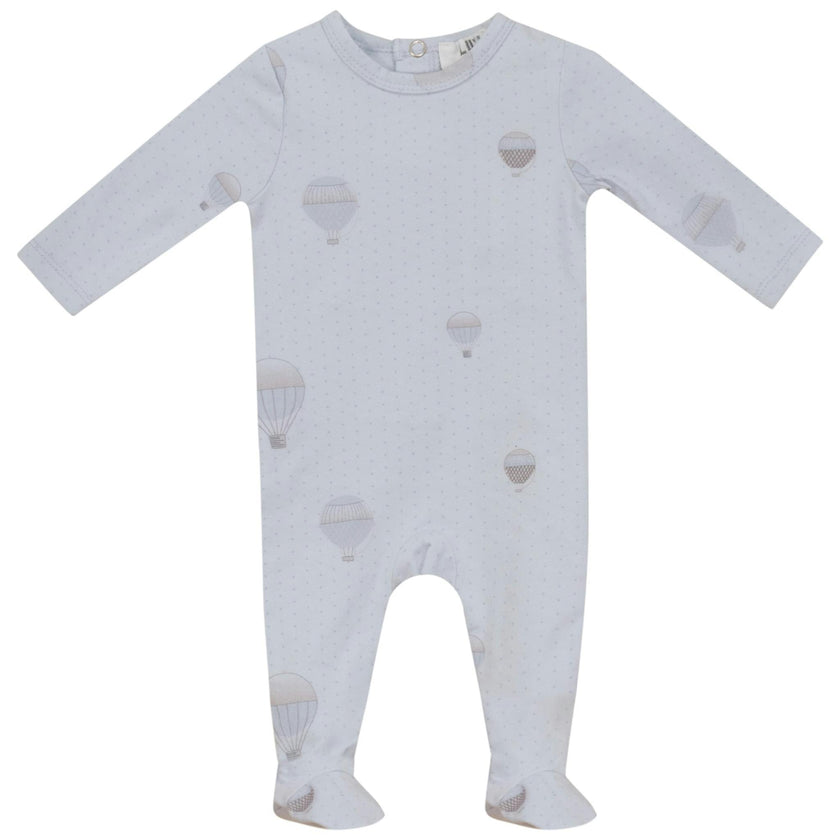 Dots and Balloon Print Footie