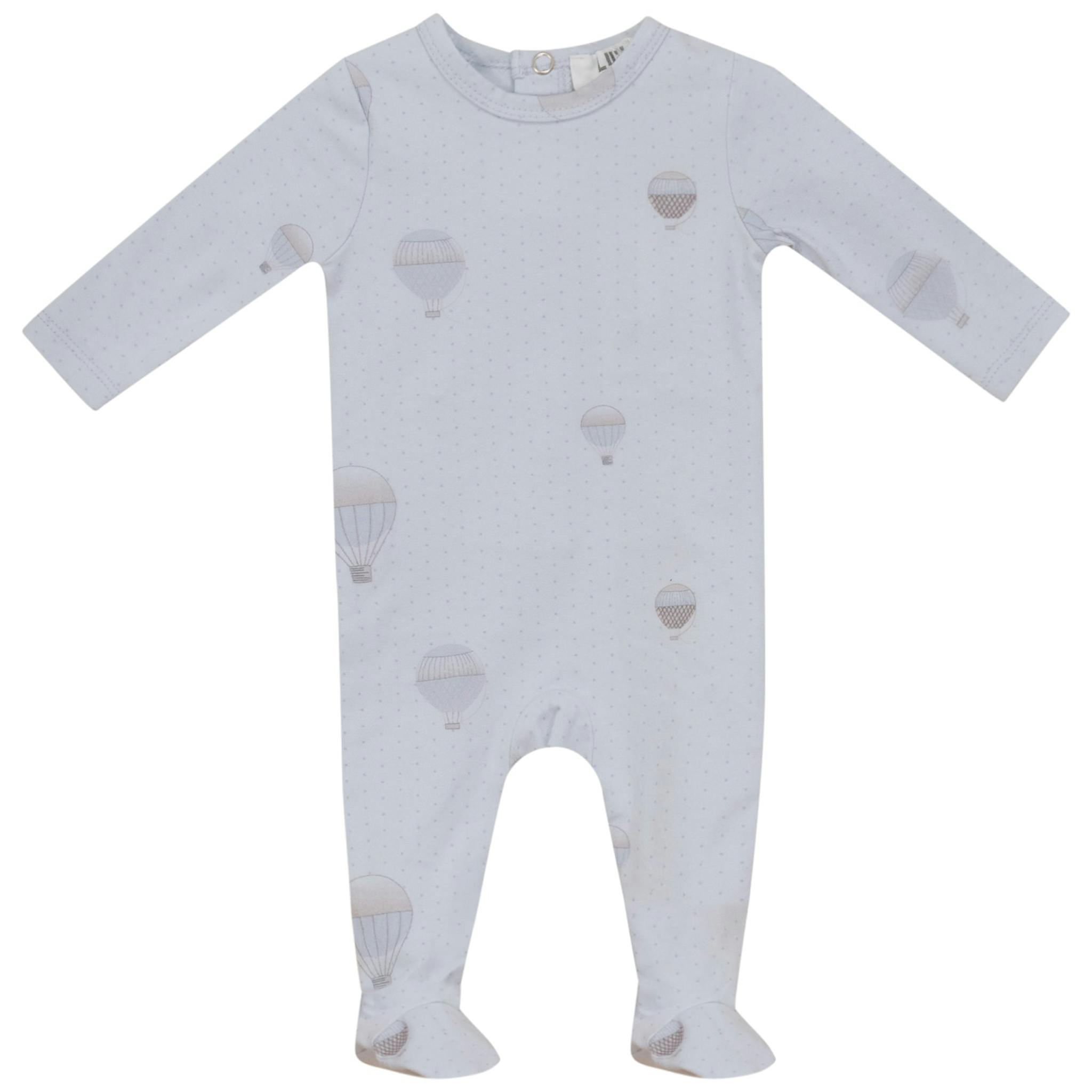 Dots and Balloon Print Footie