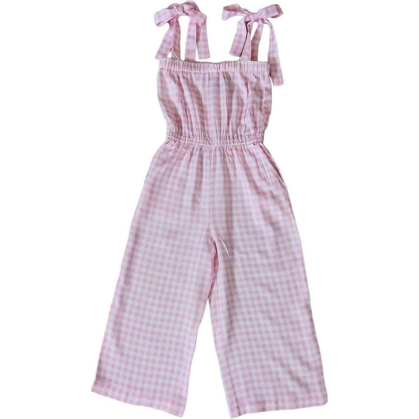 Gingham Pink Jumpsuit