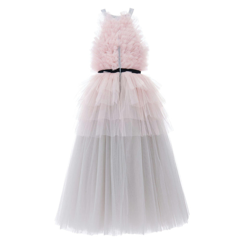 Gray Lowana Halter Gown
