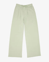 French Terry Pleated Wide Leg Pant