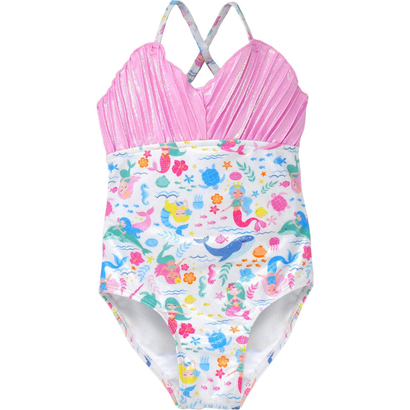 UPF 50+ Mermaid Shell Swimsuit