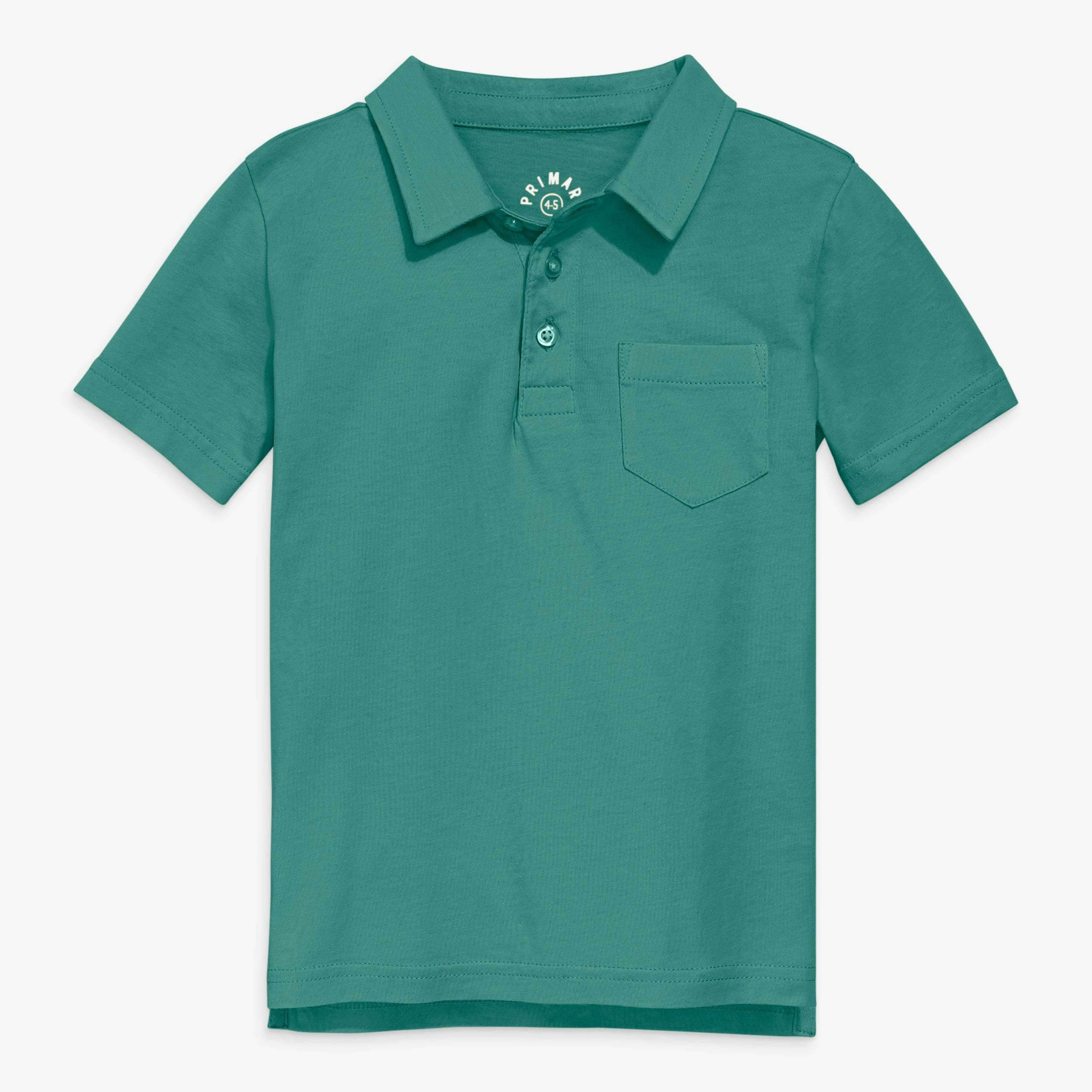 Kids short sleeve polo in seasonal colors