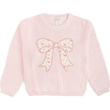 Ditsy Floral Bow Knit Sweater