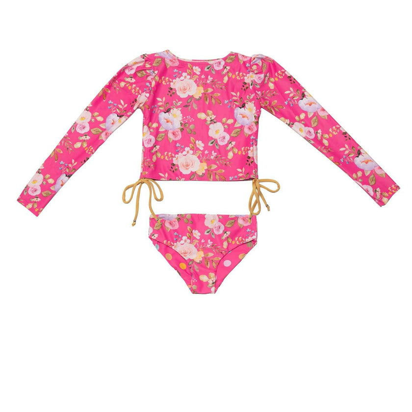 2 Piece Swimsuit Set with Side Ties