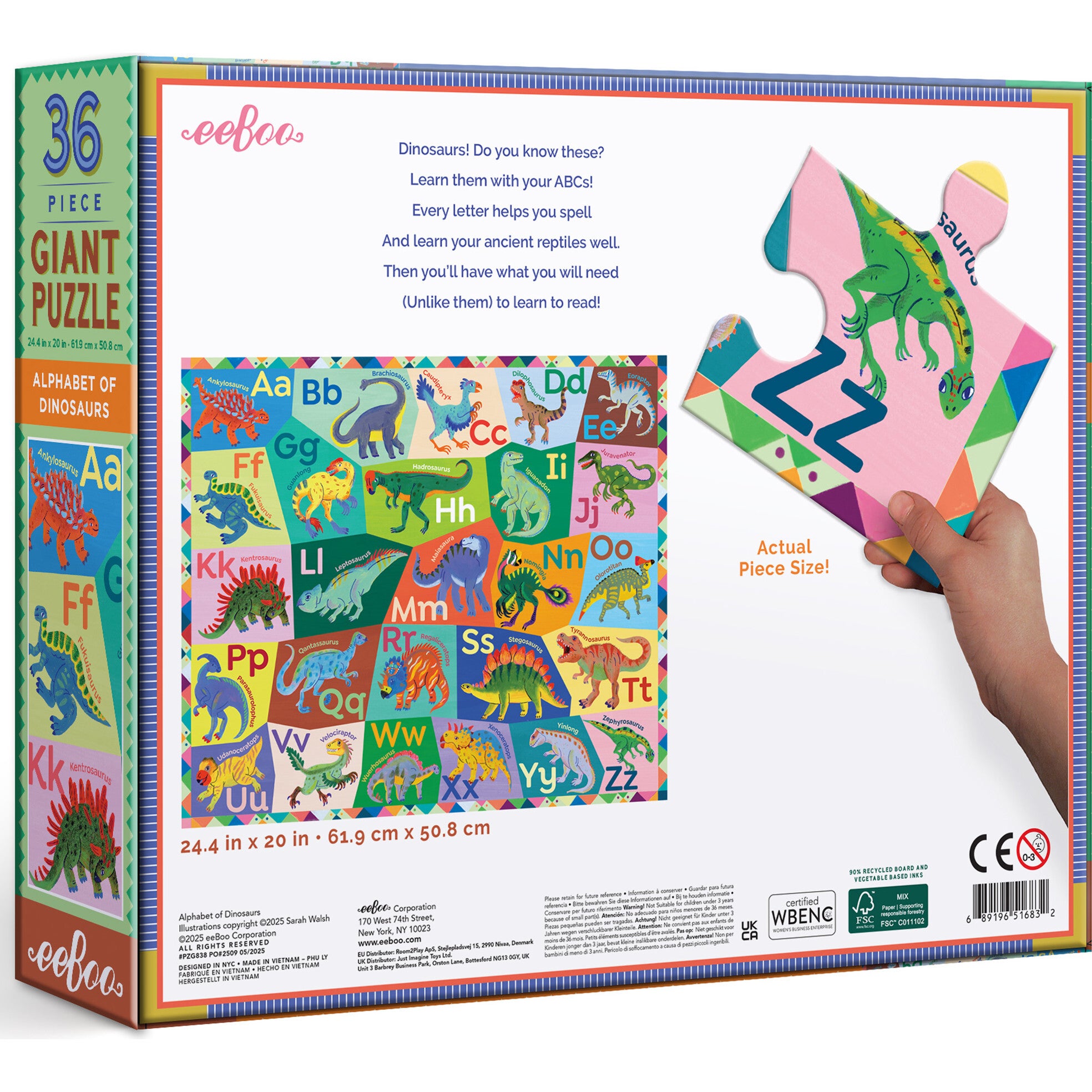 Giant Puzzle: Alphabet - 36 Piece