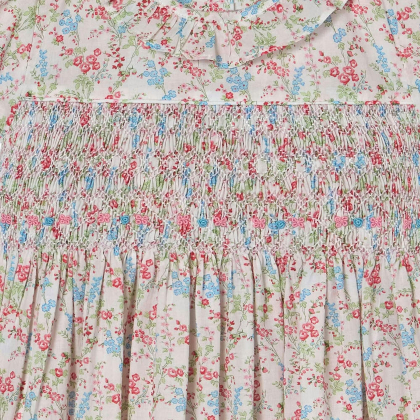 Hand-Smocked Girls Dress - Laura