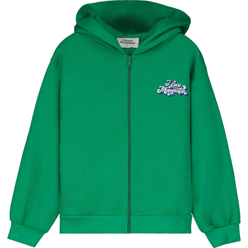 I LOVE MANGOSTAN ZIPPER HOODIE