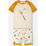 Organic Cotton Two-Piece Pajamas Set, Grey