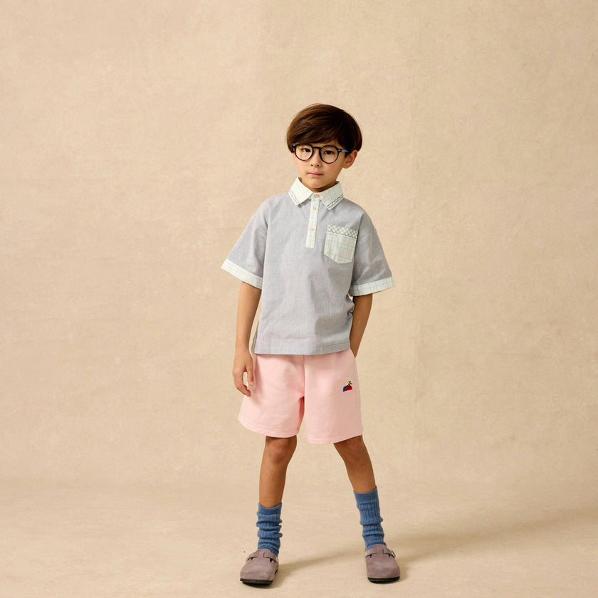 Organic Weekend Shorts in Double Bubble Pink