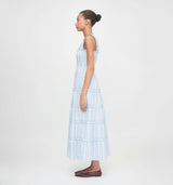 The Kimmy Nap Dress - Blue Petal Stripe