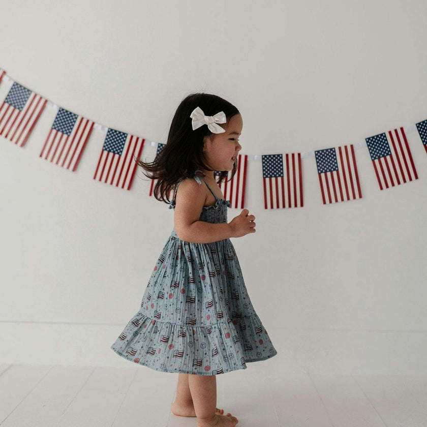 Tiered Mini Dress Retro America