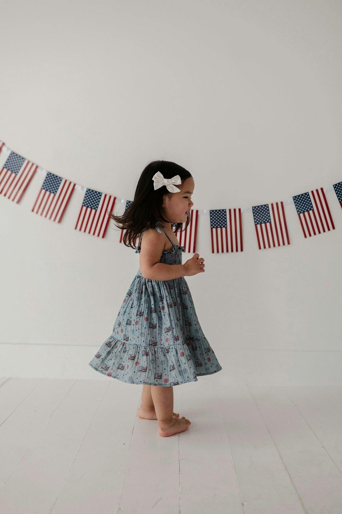 Tiered Mini Dress Retro America
